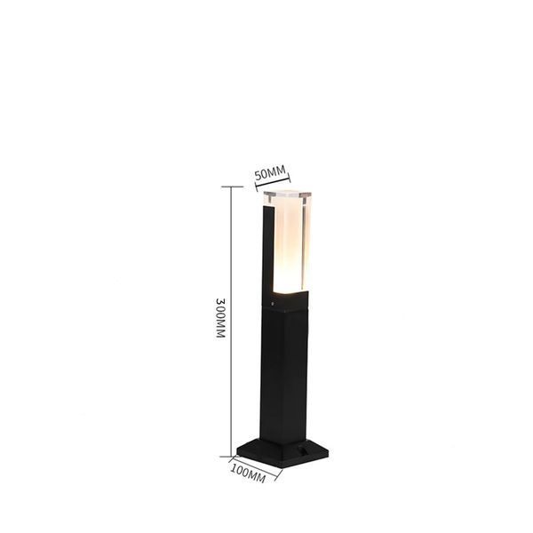 Уличный светодиодный LED светильник чёрный IP54 30см 5W (US04) US04 фото