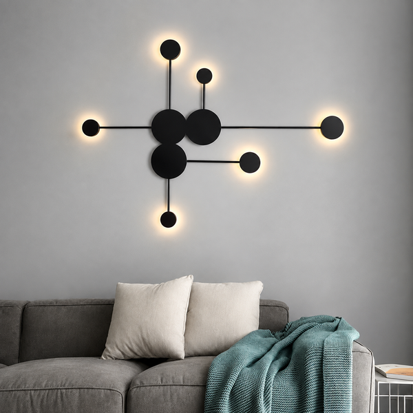 Настенный светодиодный светильник LED бра металлический чёрный 30W 3000K (BR35) BR35 фото