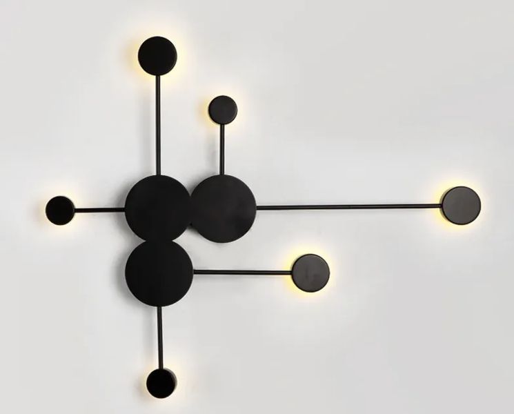 Настенный светодиодный светильник LED бра металлический чёрный 30W 3000K (BR35) BR35 фото