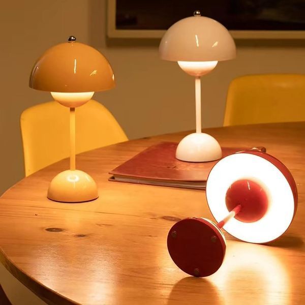 Настольная LED лампа беспроводная сенсорное управление голубая (NL06B) NL06B фото