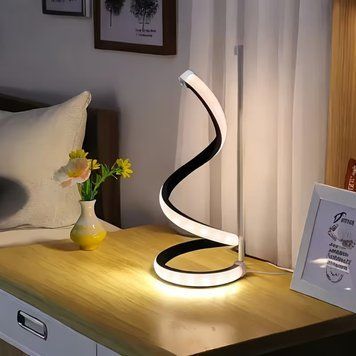Настольная LED лампа Spiral 3 режима яркости чёрный (NL07B) NL07B фото