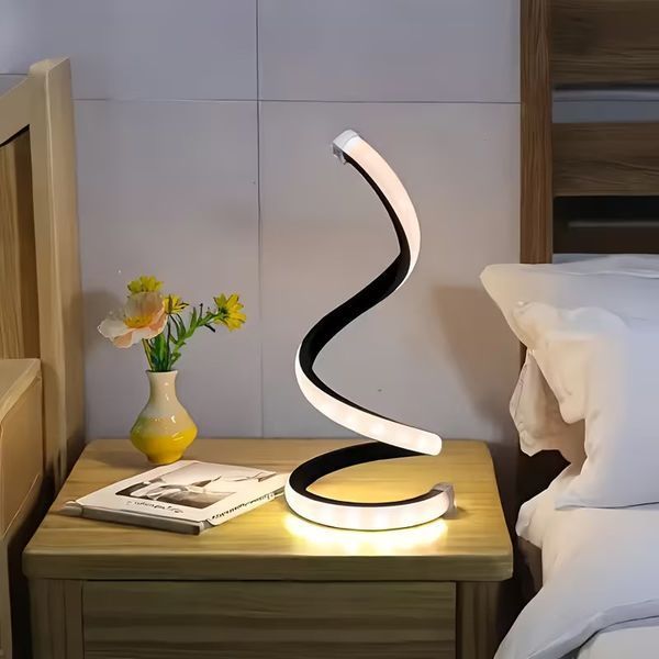 Настольная LED лампа Spiral 3 режима яркости чёрный (NL07B) NL07B фото