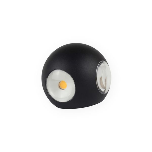 Настенный светодиодный светильник водонепроницаемый LED бра 4W 2700K чёрный (BR15) BR15 фото