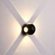 Настенный светодиодный светильник водонепроницаемый LED бра 4W 2700K чёрный (BR15) BR15 фото 1