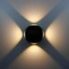 Настенный светодиодный светильник водонепроницаемый LED бра 4W 2700K чёрный (BR15) BR15 фото 3
