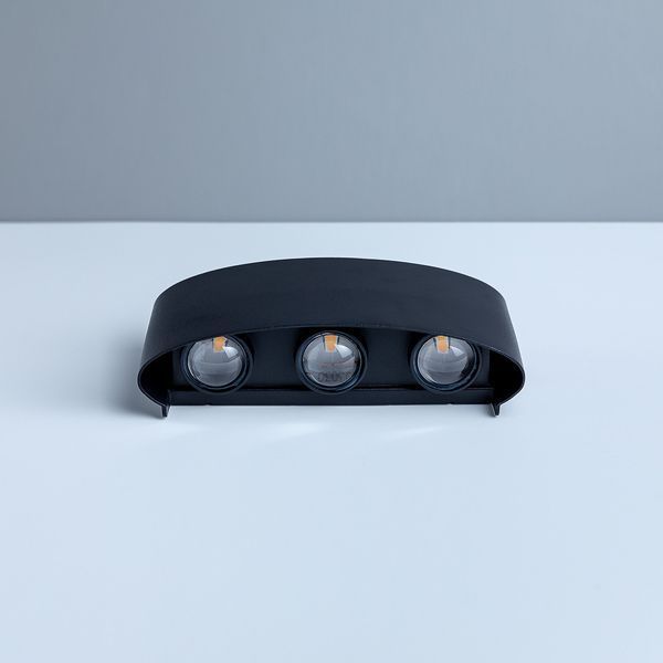Настенный светодиодный светильник LED бра 6W 3000K 220V Чёрный (BR03B) BR03B фото