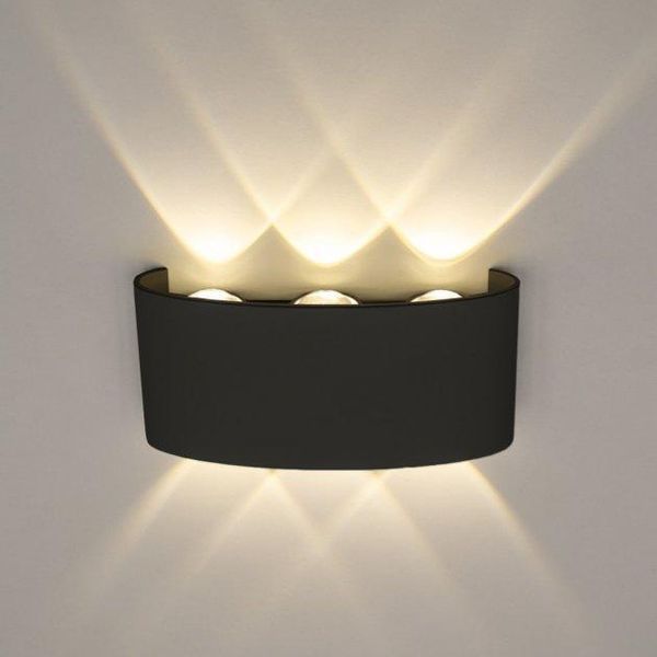 Настенный светодиодный светильник LED бра 6W 3000K 220V Чёрный (BR03B) BR03B фото
