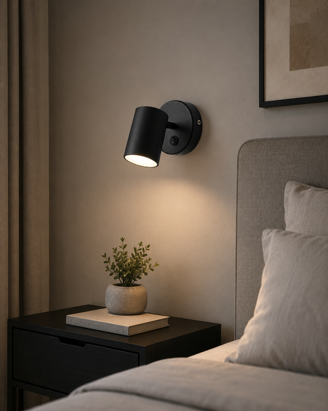 Настінний світильник з вимикачем LED чорний 5W (BR06) BR06 фото