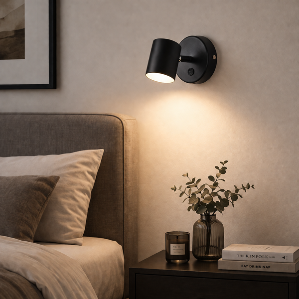 Настенный светильник с выключателем LED чёрный 5W (BR06) BR06 фото
