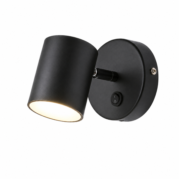 Настінний світильник з вимикачем LED чорний 5W (BR06) BR06 фото