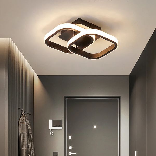 Потолочный светодиодный светильник LED металлический чёрный 34см 24W (SP01) SP01 фото