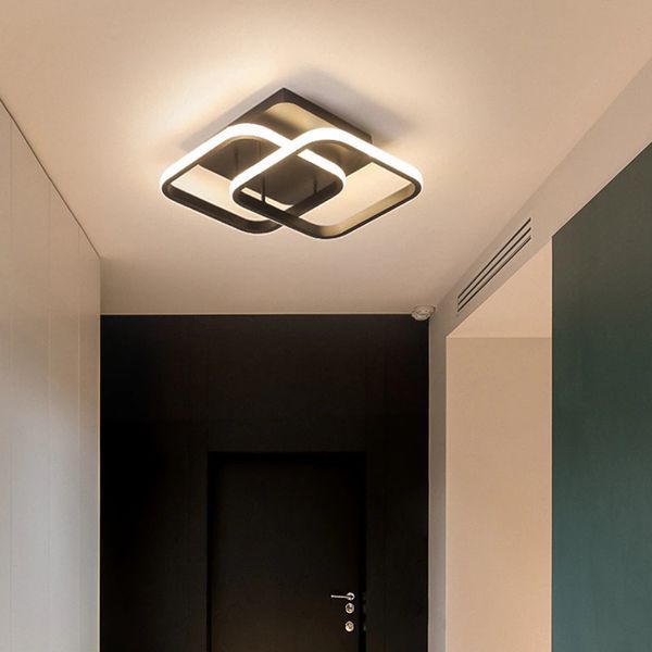 Потолочный светодиодный светильник LED металлический чёрный 34см 24W (SP01) SP01 фото