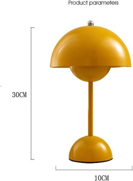Настольная LED лампа Mushroom беспроводная сенсорное управление красная (NL06R) NL06R фото