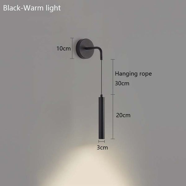 Настенный светильник LED чёрный светодиодный 6W (BR17B) BR17B фото