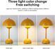 Настольная LED лампа Mushroom беспроводная сенсорное управление желтая (NL06Y) NL06Y фото 6