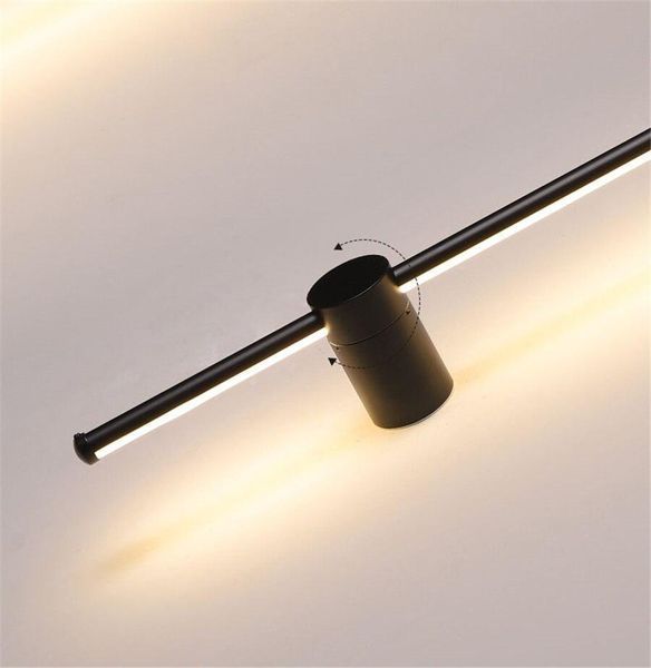 Настенный светильник бра металлический линейный LED чёрный 80см (BR11) BR11 фото