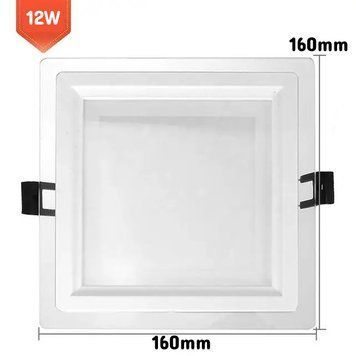 LED светильник настенный встраиваемый квадратный 12W 16см (TS03) TS03 фото