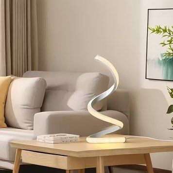 Настольная LED лампа Spiral 3 режима яркости белая (NL07W) NL07W фото