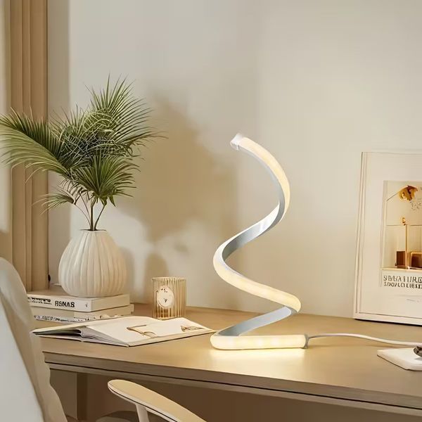 Настольная LED лампа Spiral 3 режима яркости белая (NL07W) NL07W фото