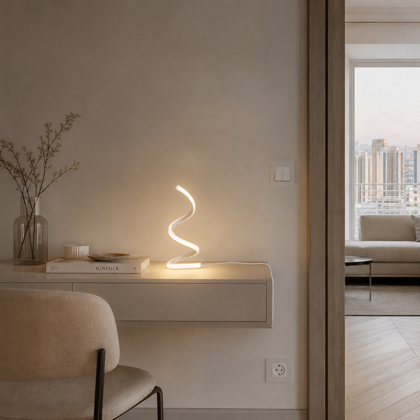 Настольная LED лампа Spiral 3 режима яркости белая (NL07W) NL07W фото