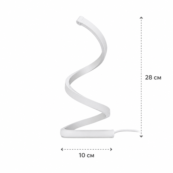 Настольная LED лампа Spiral 3 режима яркости белая (NL07W) NL07W фото