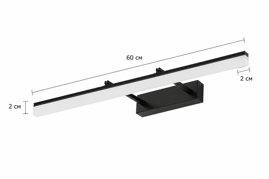 LED светильник линейный монтажный 12W теплый дневной свет 60см (BR47) BR47 фото