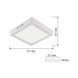 LED светильник настенный накладной квадратный 18W 21см (TS09) TS09 фото 3