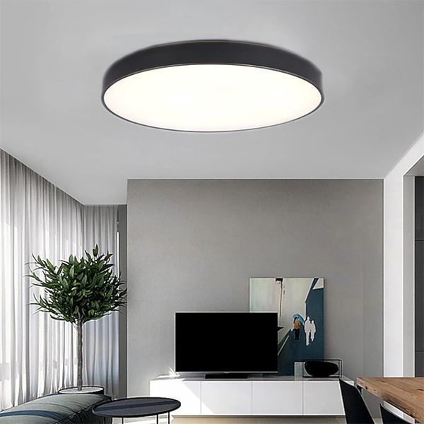 Потолочный LED светильник металлический чёрный 40см (SP03) SP03 фото