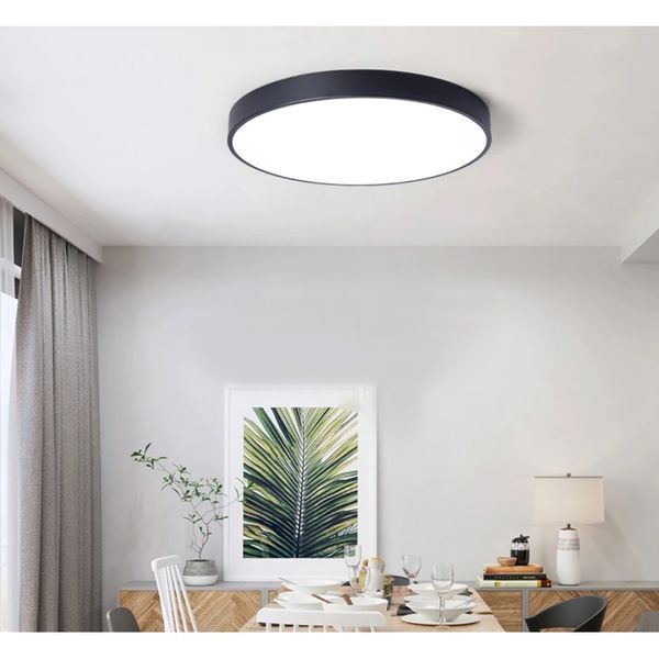 Потолочный LED светильник металлический чёрный 40см (SP03) SP03 фото