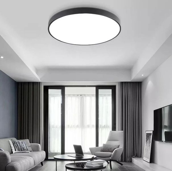 Потолочный LED светильник металлический чёрный 40см (SP03) SP03 фото